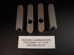 Vibra-Stop anodized key set for Honda outboard motors 135-175 HP